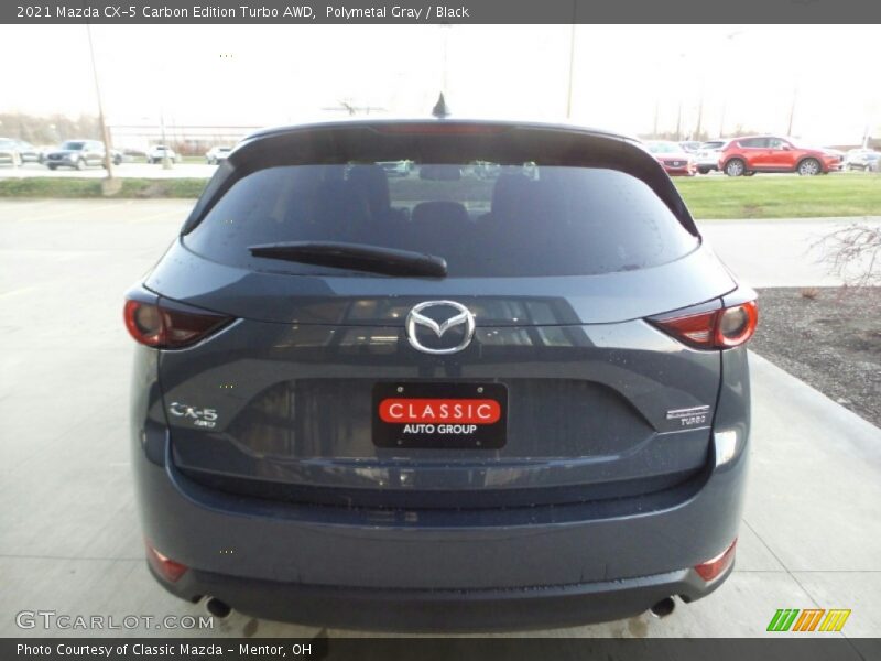 Polymetal Gray / Black 2021 Mazda CX-5 Carbon Edition Turbo AWD