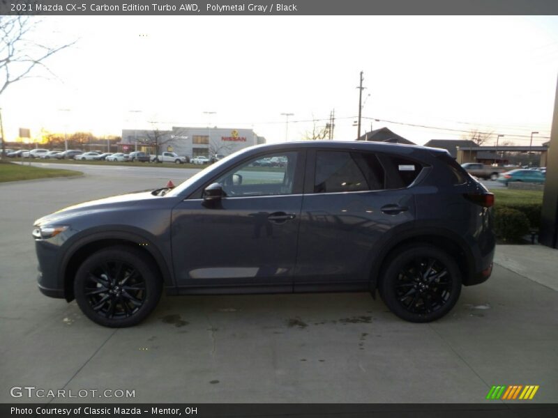 Polymetal Gray / Black 2021 Mazda CX-5 Carbon Edition Turbo AWD