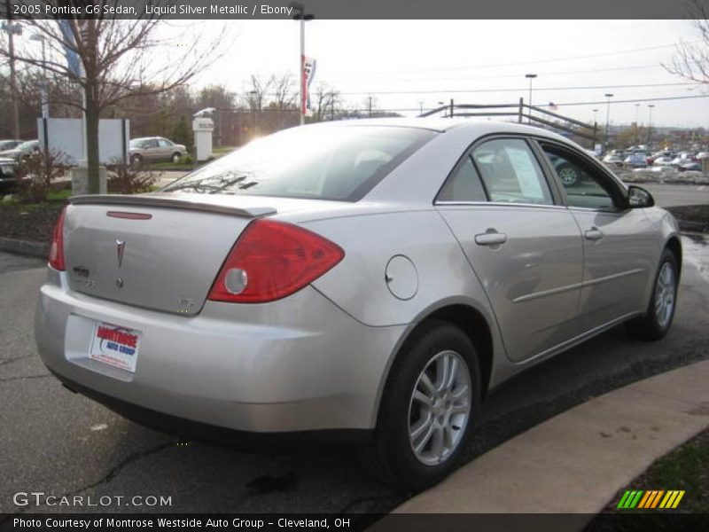 Liquid Silver Metallic / Ebony 2005 Pontiac G6 Sedan