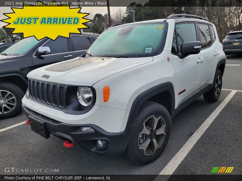Alpine White / Black 2021 Jeep Renegade Trailhawk 4x4