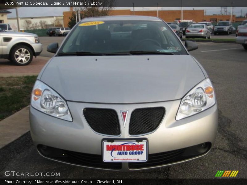 Liquid Silver Metallic / Ebony 2005 Pontiac G6 Sedan