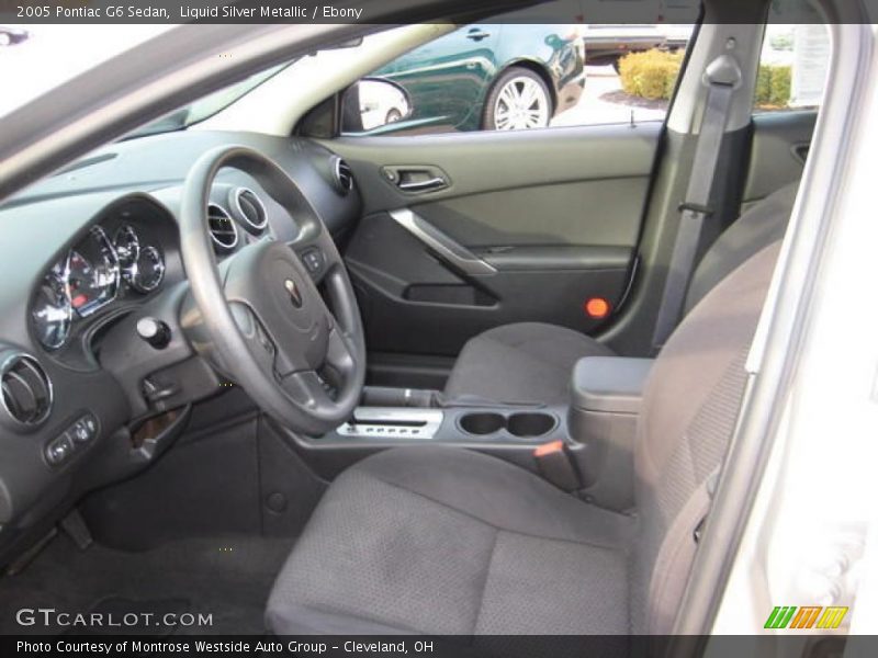 Liquid Silver Metallic / Ebony 2005 Pontiac G6 Sedan