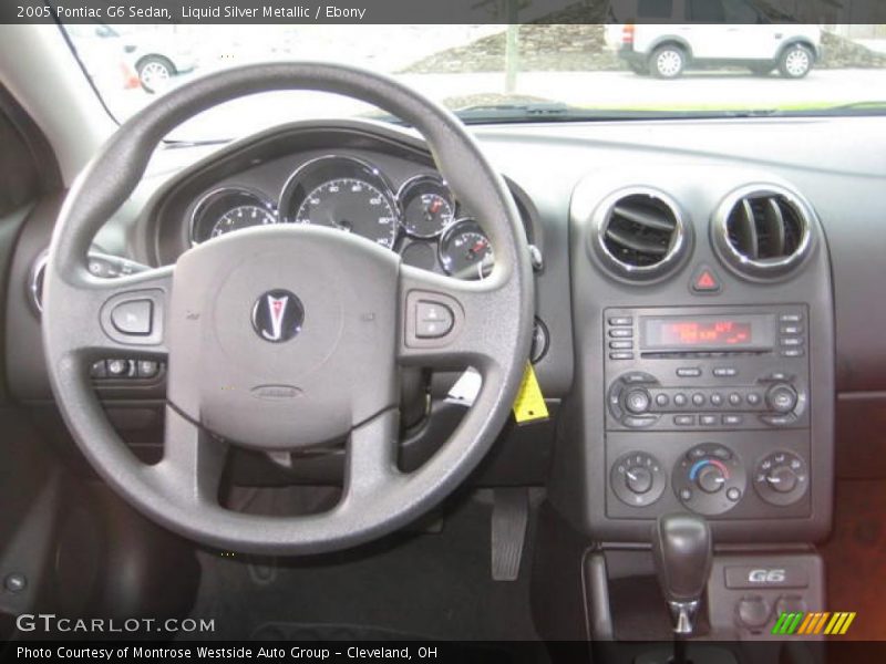 Liquid Silver Metallic / Ebony 2005 Pontiac G6 Sedan