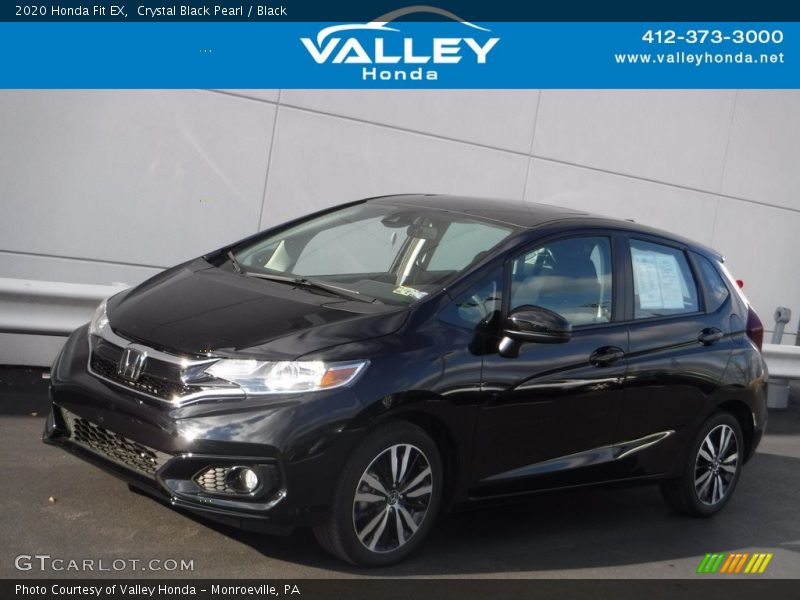 Crystal Black Pearl / Black 2020 Honda Fit EX