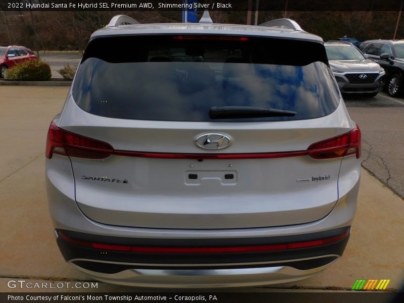 Shimmering Silver / Black 2022 Hyundai Santa Fe Hybrid SEL Premium AWD