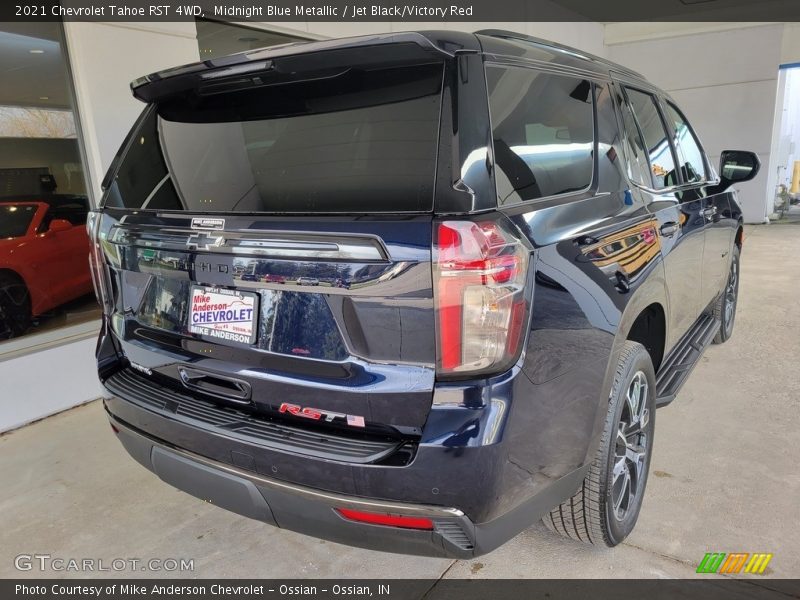 Midnight Blue Metallic / Jet Black/Victory Red 2021 Chevrolet Tahoe RST 4WD