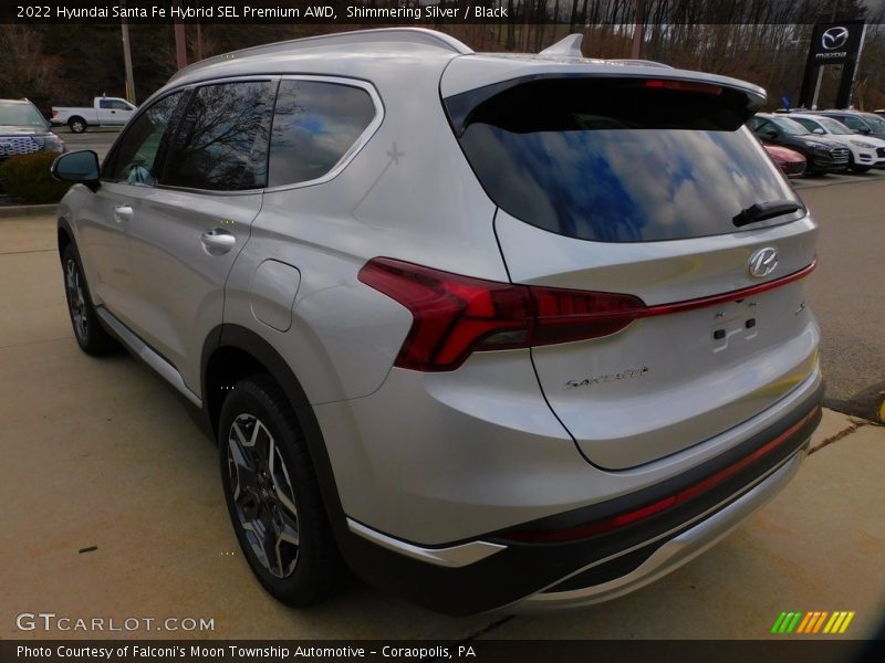 Shimmering Silver / Black 2022 Hyundai Santa Fe Hybrid SEL Premium AWD