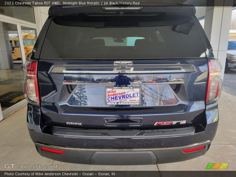 Midnight Blue Metallic / Jet Black/Victory Red 2021 Chevrolet Tahoe RST 4WD