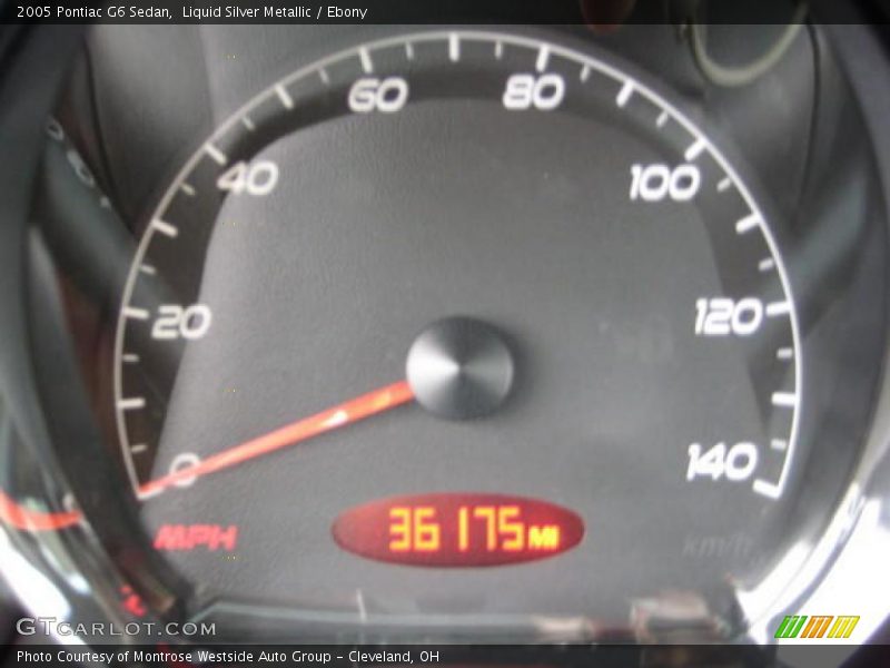 Liquid Silver Metallic / Ebony 2005 Pontiac G6 Sedan