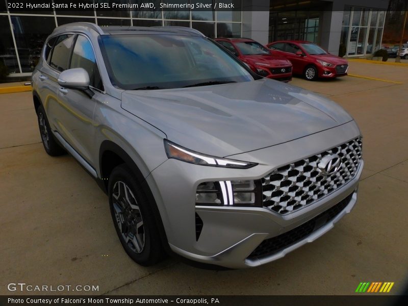 Front 3/4 View of 2022 Santa Fe Hybrid SEL Premium AWD