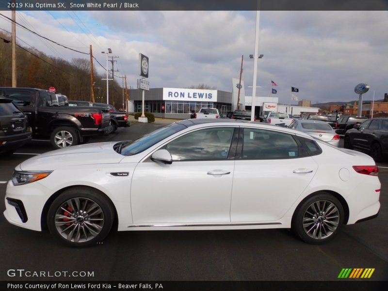 Snow White Pearl / Black 2019 Kia Optima SX