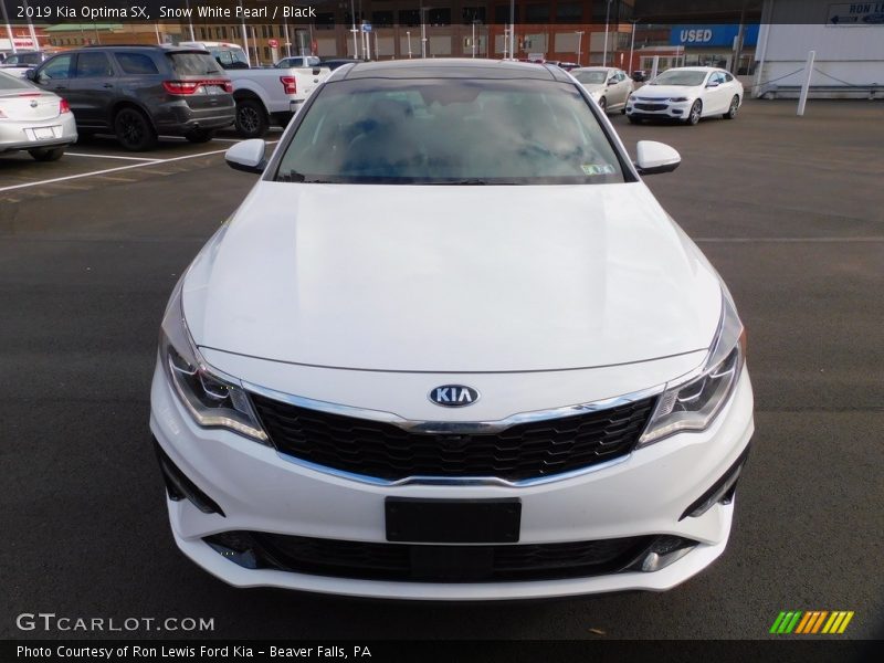Snow White Pearl / Black 2019 Kia Optima SX