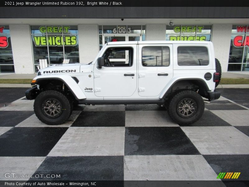 Bright White / Black 2021 Jeep Wrangler Unlimited Rubicon 392