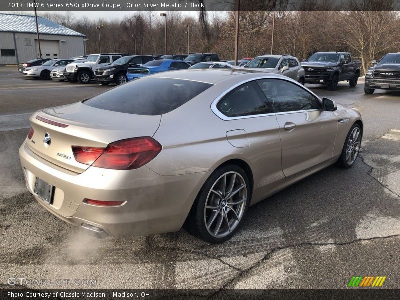 Orion Silver Metallic / Black 2013 BMW 6 Series 650i xDrive Coupe