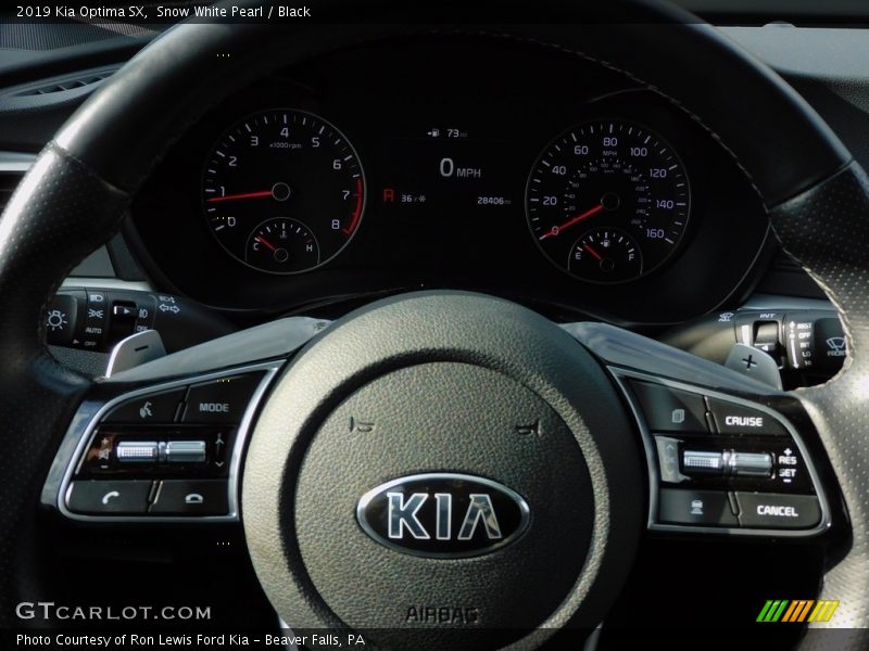 Snow White Pearl / Black 2019 Kia Optima SX
