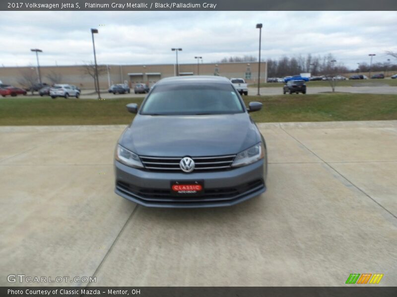 Platinum Gray Metallic / Black/Palladium Gray 2017 Volkswagen Jetta S