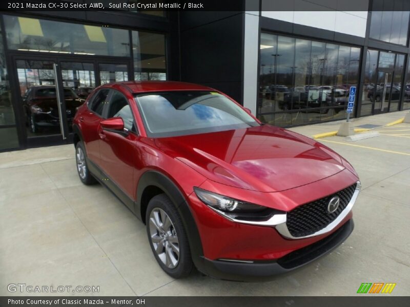 Soul Red Crystal Metallic / Black 2021 Mazda CX-30 Select AWD