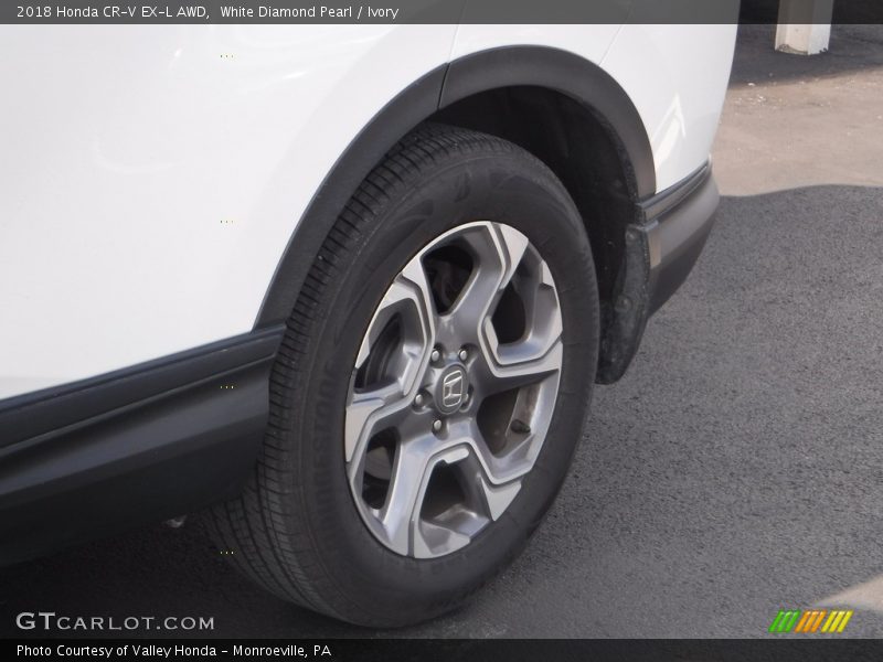 White Diamond Pearl / Ivory 2018 Honda CR-V EX-L AWD