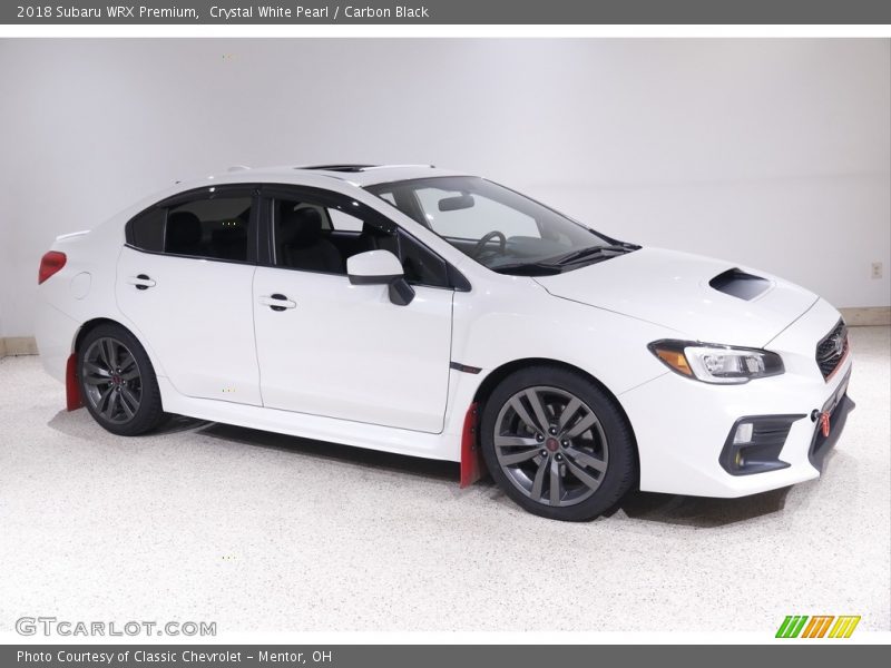 Crystal White Pearl / Carbon Black 2018 Subaru WRX Premium