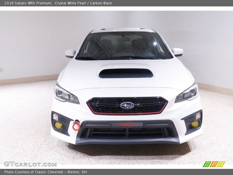 Crystal White Pearl / Carbon Black 2018 Subaru WRX Premium