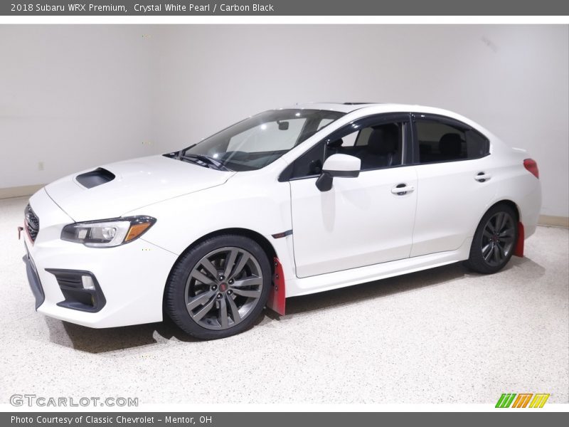 Crystal White Pearl / Carbon Black 2018 Subaru WRX Premium