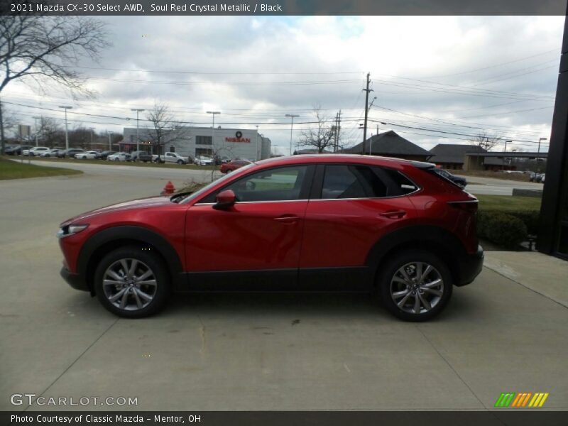 Soul Red Crystal Metallic / Black 2021 Mazda CX-30 Select AWD