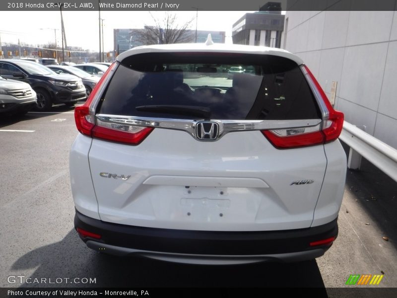 White Diamond Pearl / Ivory 2018 Honda CR-V EX-L AWD