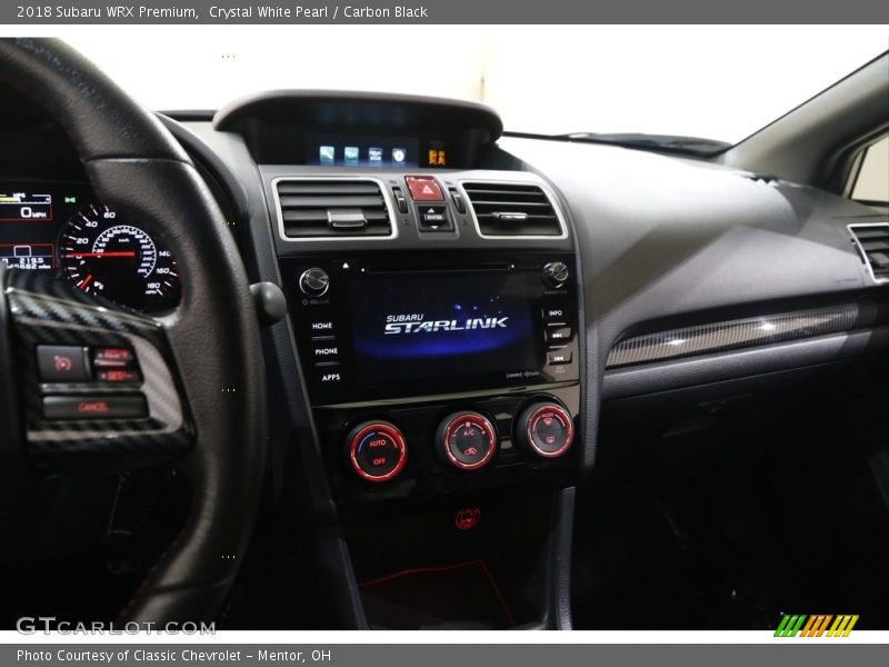 Crystal White Pearl / Carbon Black 2018 Subaru WRX Premium