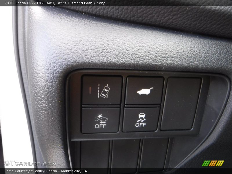 White Diamond Pearl / Ivory 2018 Honda CR-V EX-L AWD