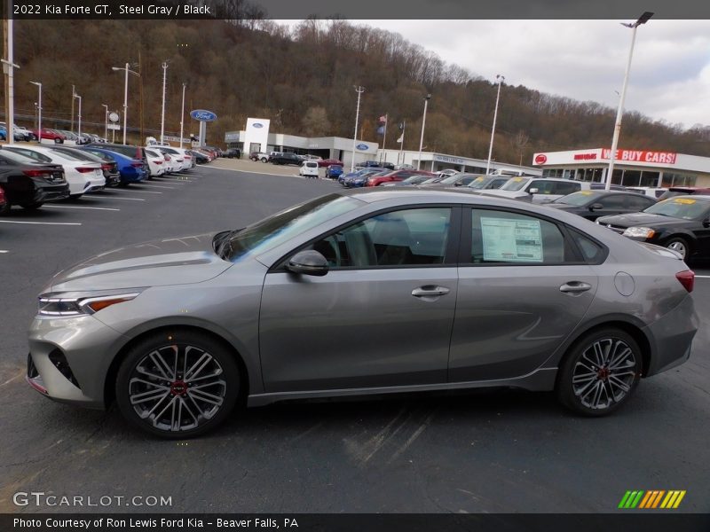 Steel Gray / Black 2022 Kia Forte GT