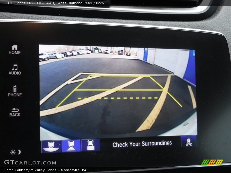 White Diamond Pearl / Ivory 2018 Honda CR-V EX-L AWD