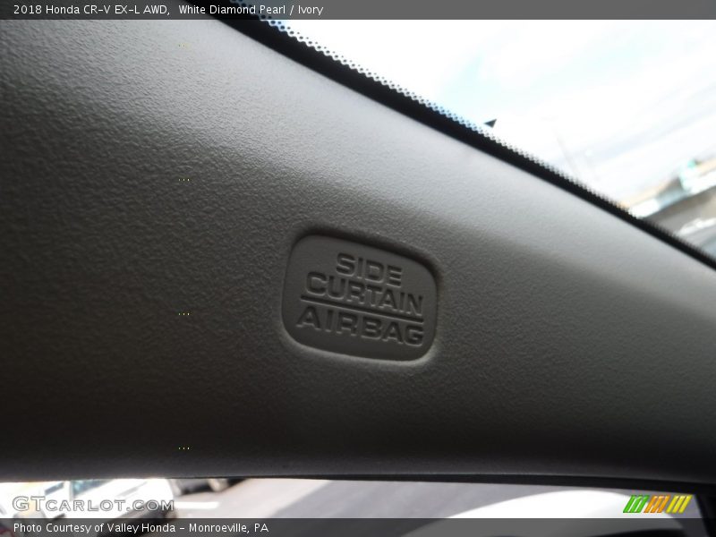 White Diamond Pearl / Ivory 2018 Honda CR-V EX-L AWD
