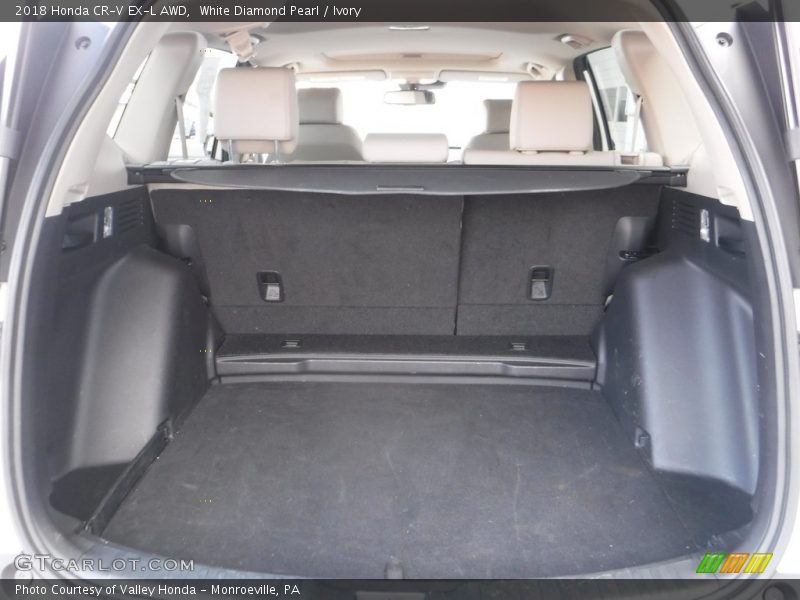 White Diamond Pearl / Ivory 2018 Honda CR-V EX-L AWD