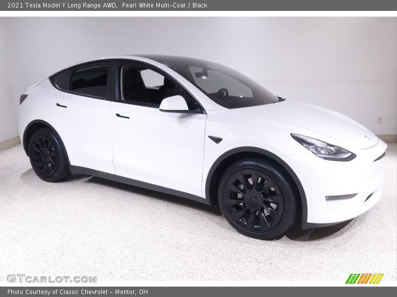 2021 Model Y Long Range AWD Pearl White Multi-Coat