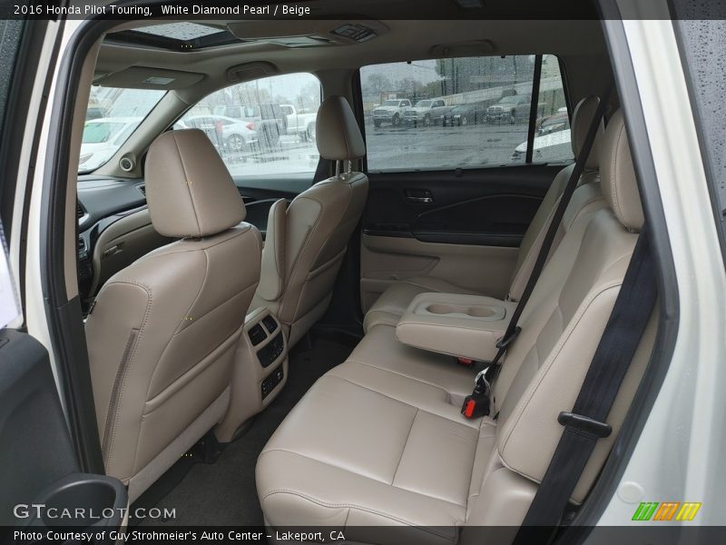 White Diamond Pearl / Beige 2016 Honda Pilot Touring