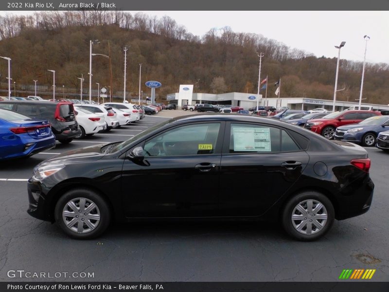  2022 Rio LX Black Interior