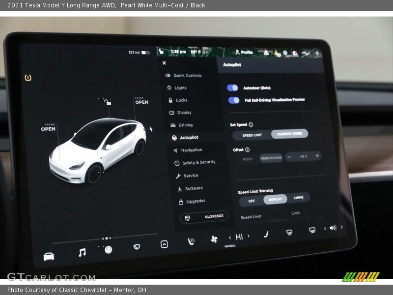 Pearl White Multi-Coat / Black 2021 Tesla Model Y Long Range AWD