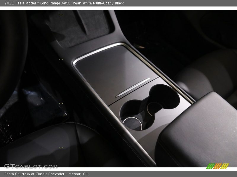 Pearl White Multi-Coat / Black 2021 Tesla Model Y Long Range AWD