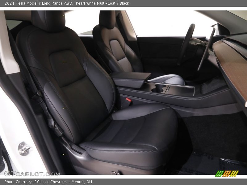 Front Seat of 2021 Model Y Long Range AWD