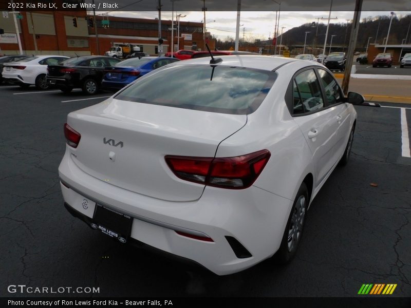 Clear White / Black 2022 Kia Rio LX