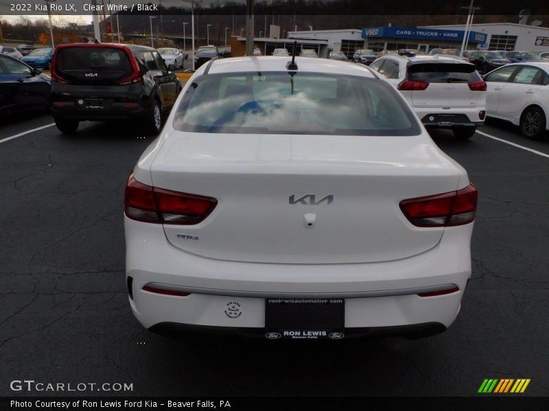 Clear White / Black 2022 Kia Rio LX