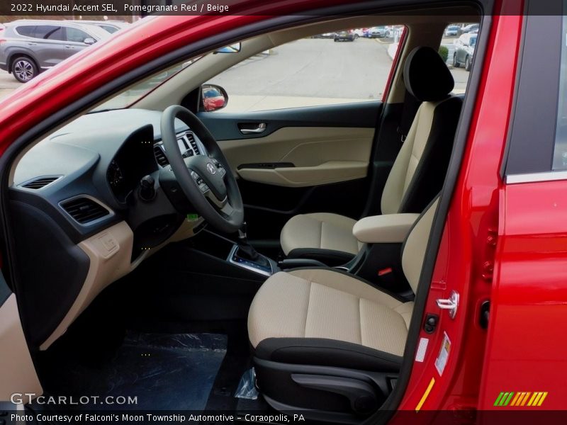  2022 Accent SEL Beige Interior