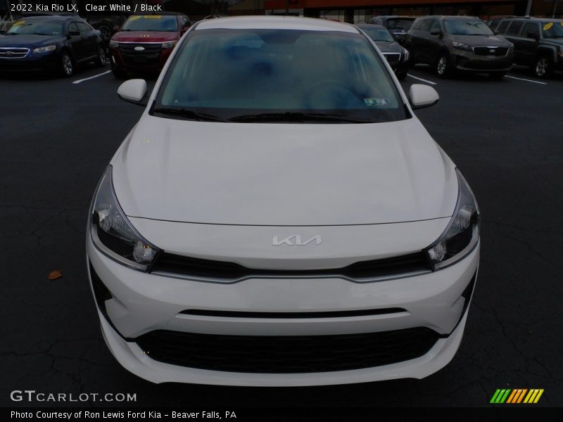 Clear White / Black 2022 Kia Rio LX