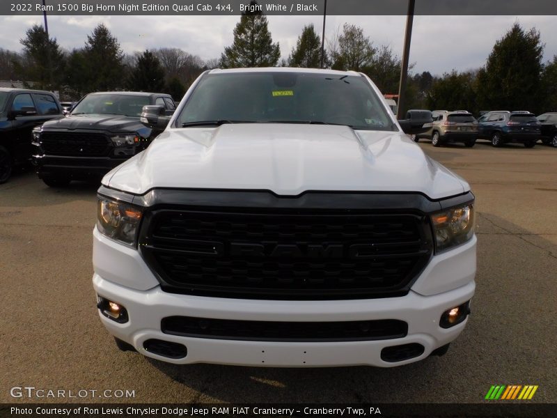 Bright White / Black 2022 Ram 1500 Big Horn Night Edition Quad Cab 4x4
