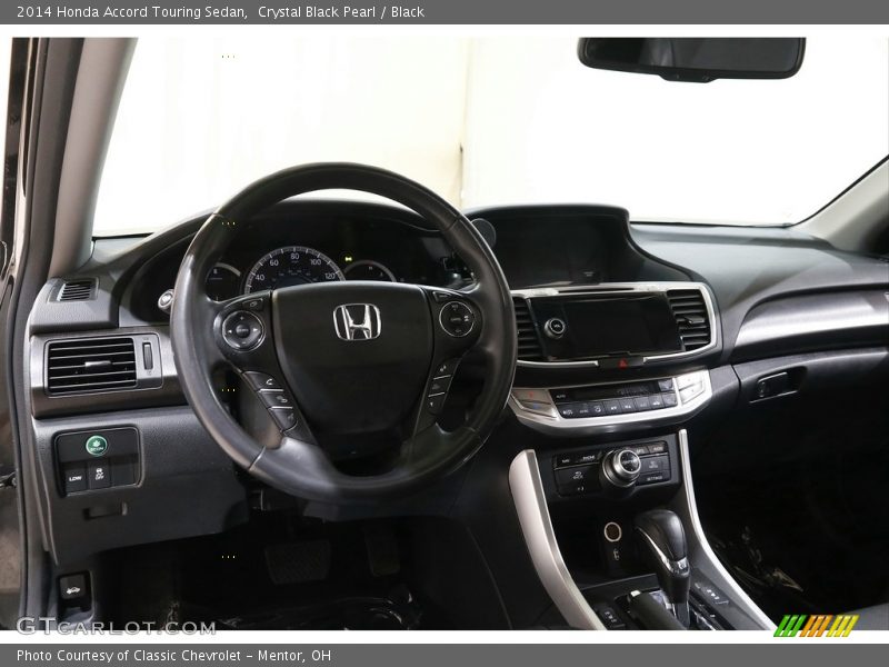 Crystal Black Pearl / Black 2014 Honda Accord Touring Sedan