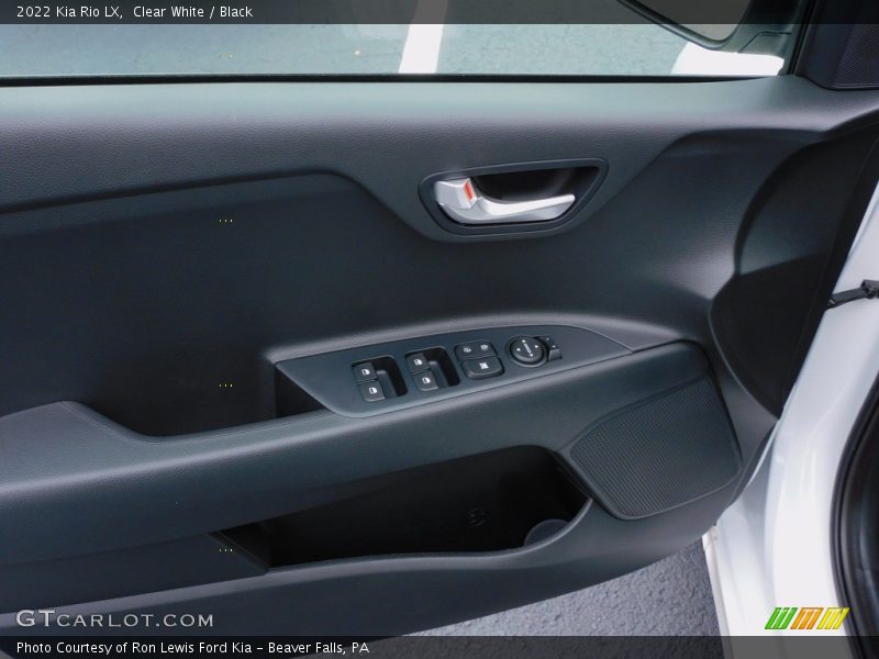 Clear White / Black 2022 Kia Rio LX