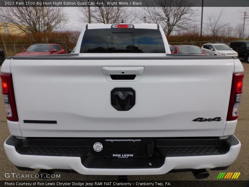 Bright White / Black 2022 Ram 1500 Big Horn Night Edition Quad Cab 4x4