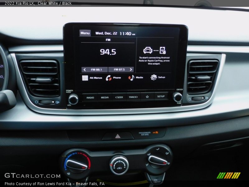 Controls of 2022 Rio LX