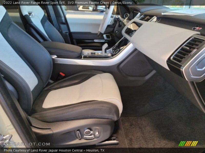 Front Seat of 2022 Range Rover Sport SVR