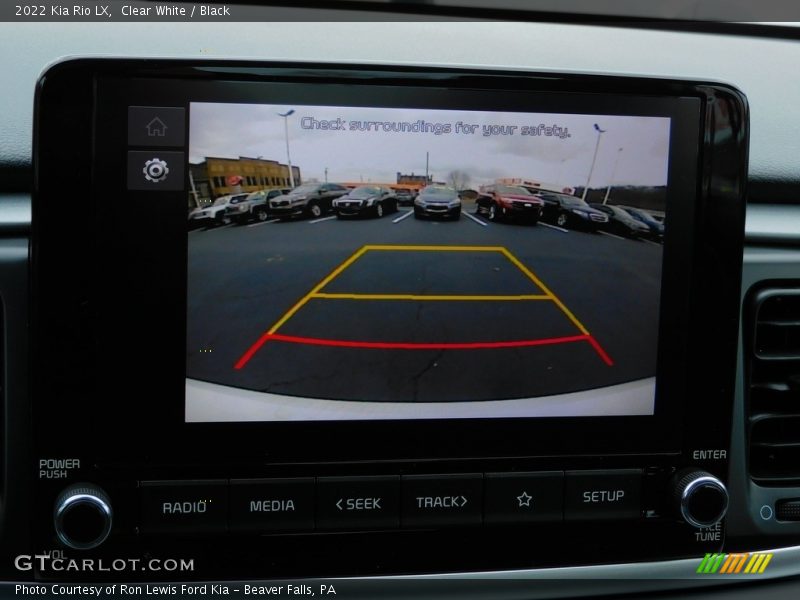 Clear White / Black 2022 Kia Rio LX